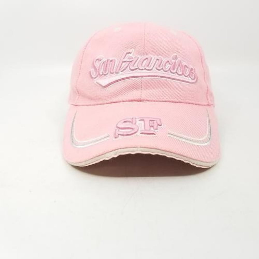 San Francisco SF Strapback Baseball Hat Cap Adjustable Women's Pink